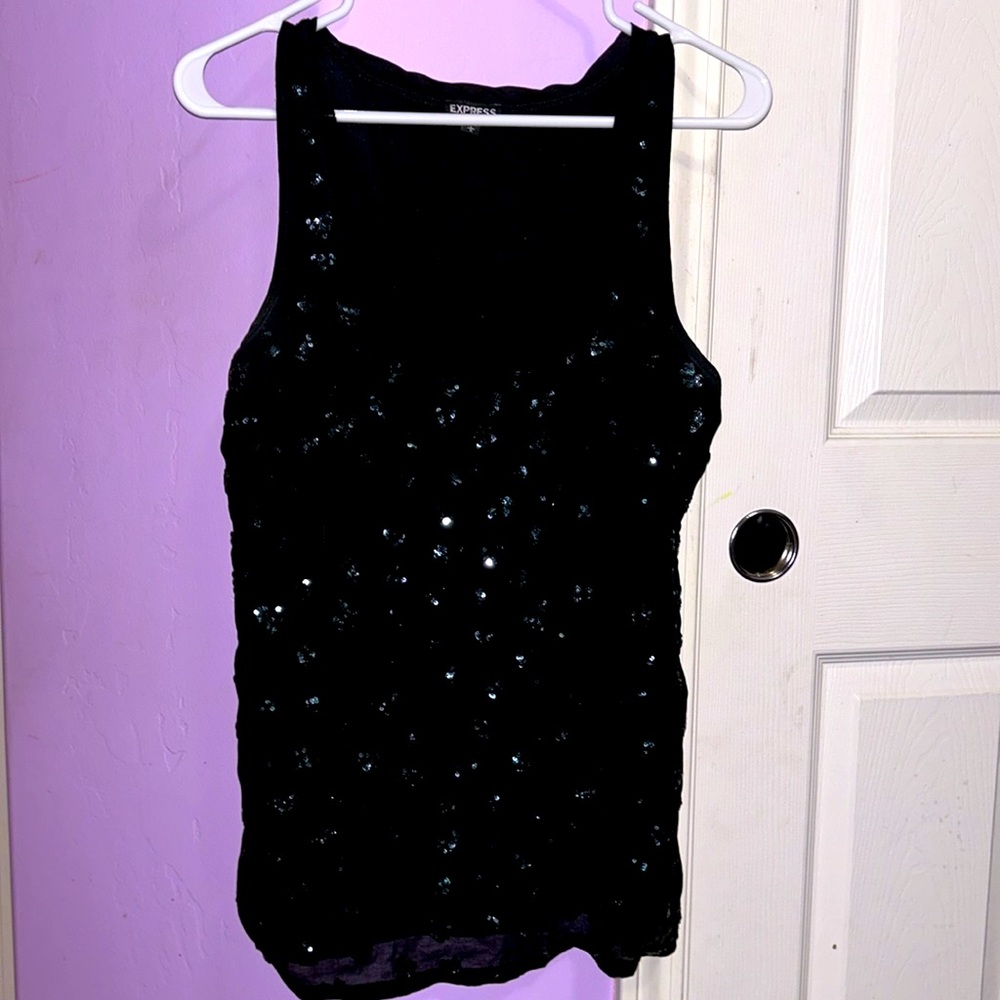Express Sequin Hearts Tank top